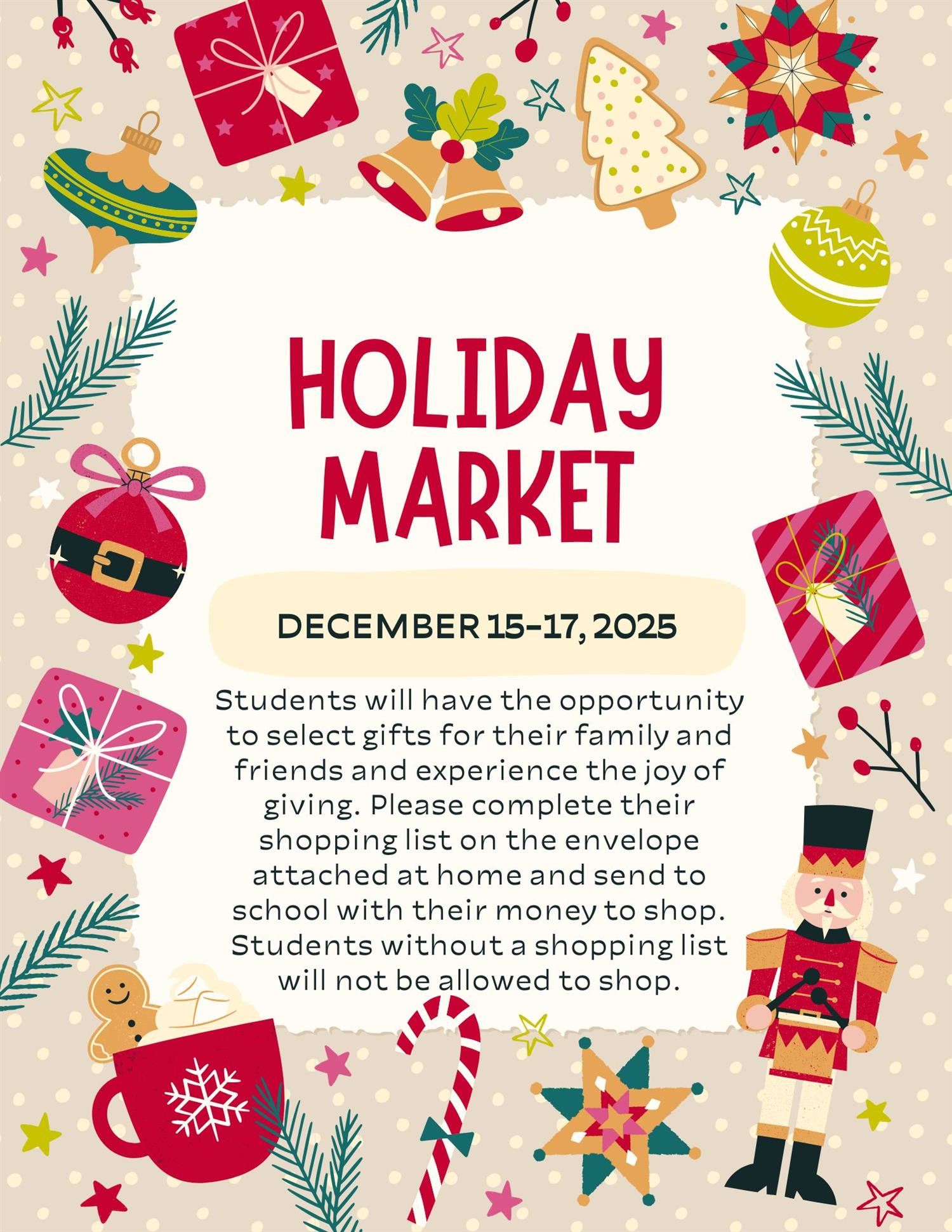 Holiday Market flyer